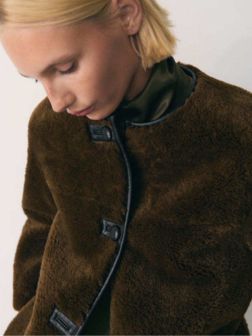 MANGO /  FAUX-FUR COAT WITH APPLIQUÉS